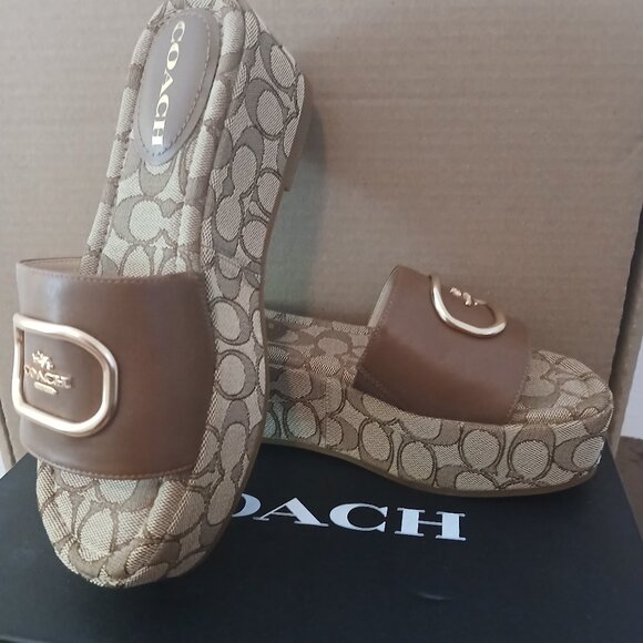 Coach wedge sandals - Picture 1 of 3